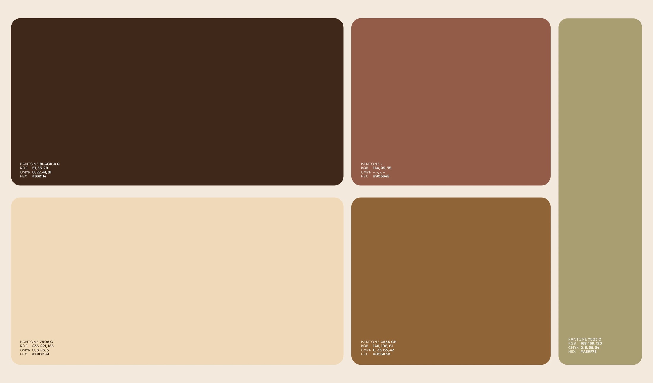 Paleta de cores da marca
